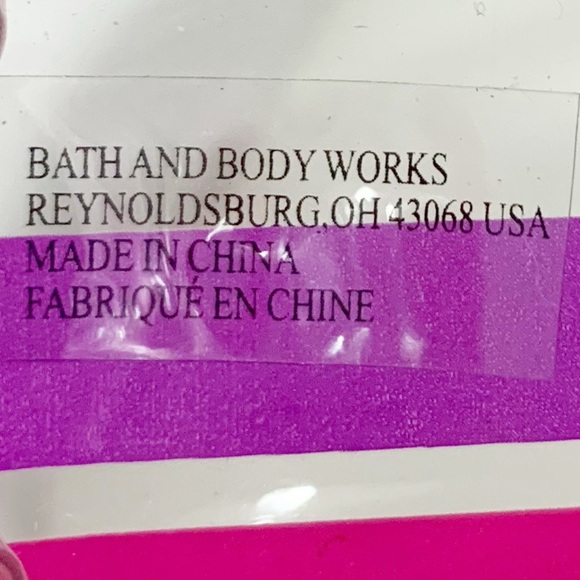 Bath and Body Works Clear Plastic Striped Tote Bag Oval Bottom Patent Handles - Picture 6 of 7